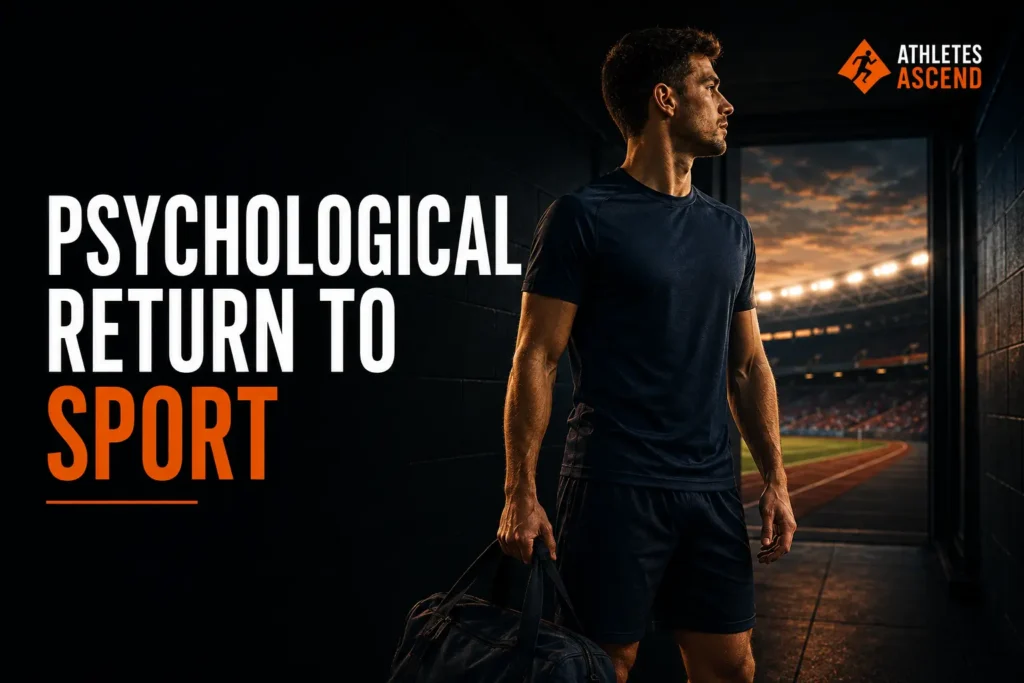 Athlete preparing to return to sport psychologically after a crash, fall or serious injury